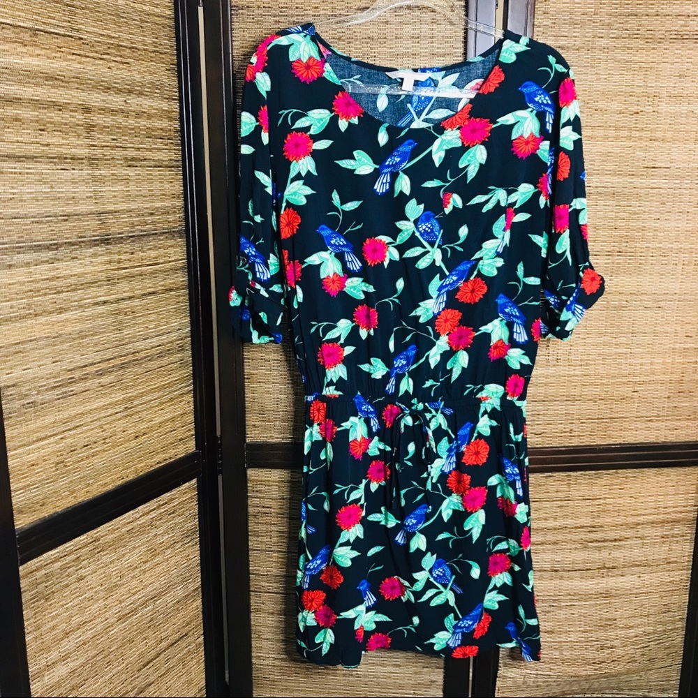 Banana Republic Floral Bird Dress